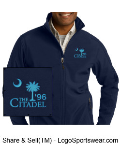 '96 Mens Core Soft Shell Jacket (Citadel 96 logo) Design Zoom